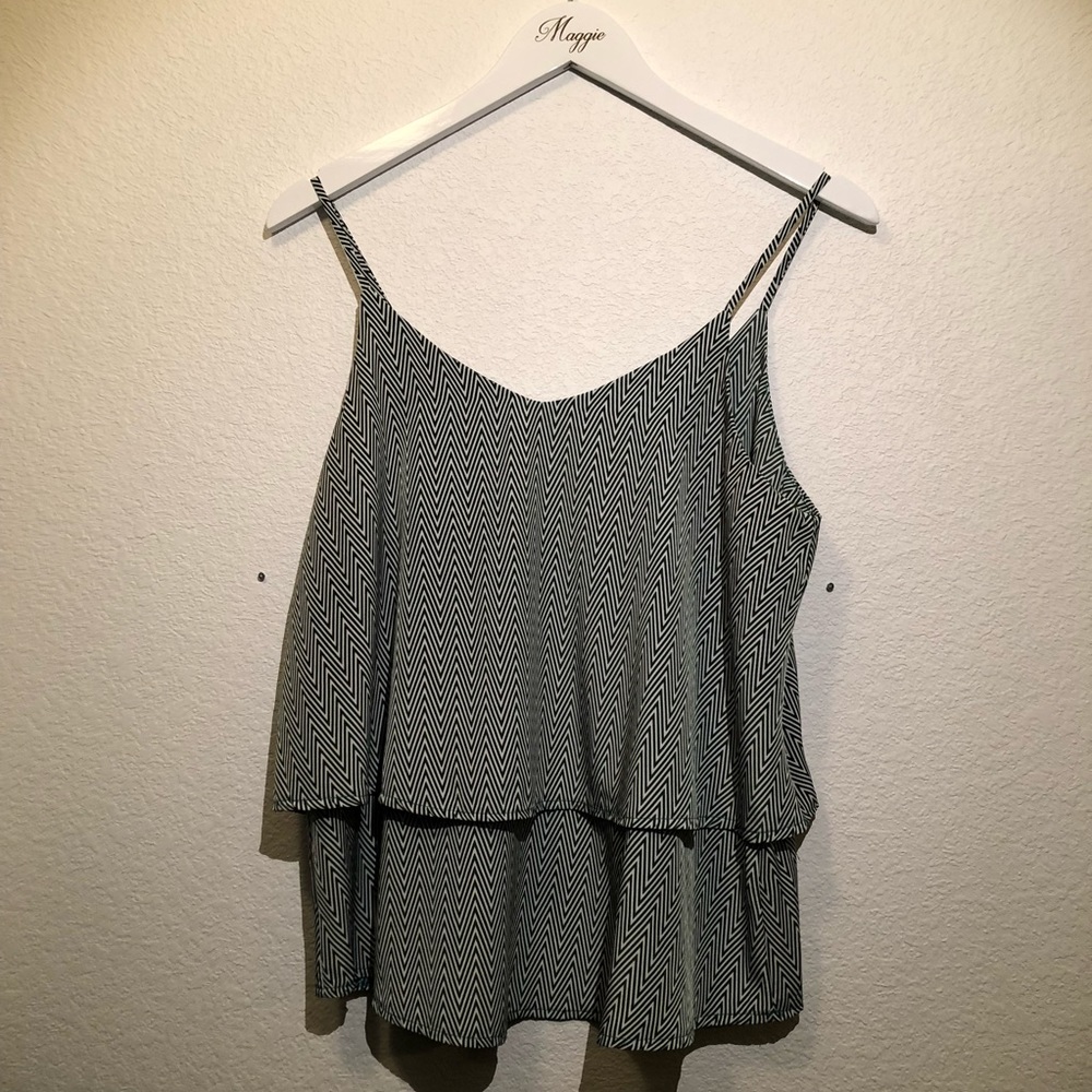 Chevron Silky Top